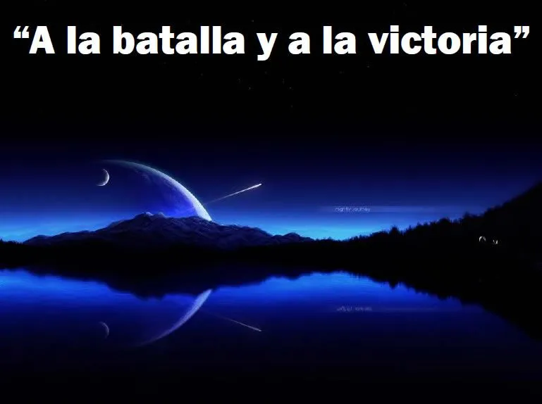 Himno en PDF "A la batalla y a la victoria". Siete diapositivas ...