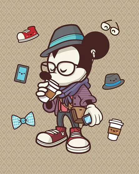 Hipster Mickey (Enhanced) 1 of 1 | Flickr - Photo Sharing!