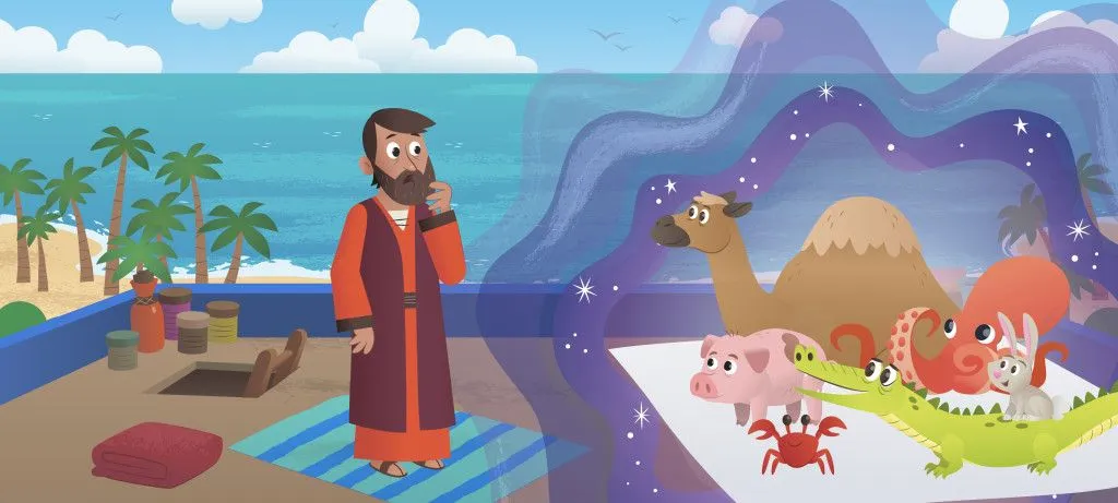 Nueva Historia de la Biblia App para Niños: Pedro tiene una Visión ...