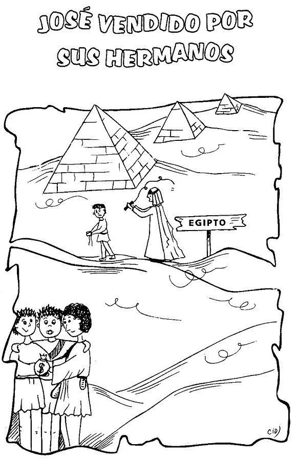 Historia bíblica de Jose para colorear - Imagui