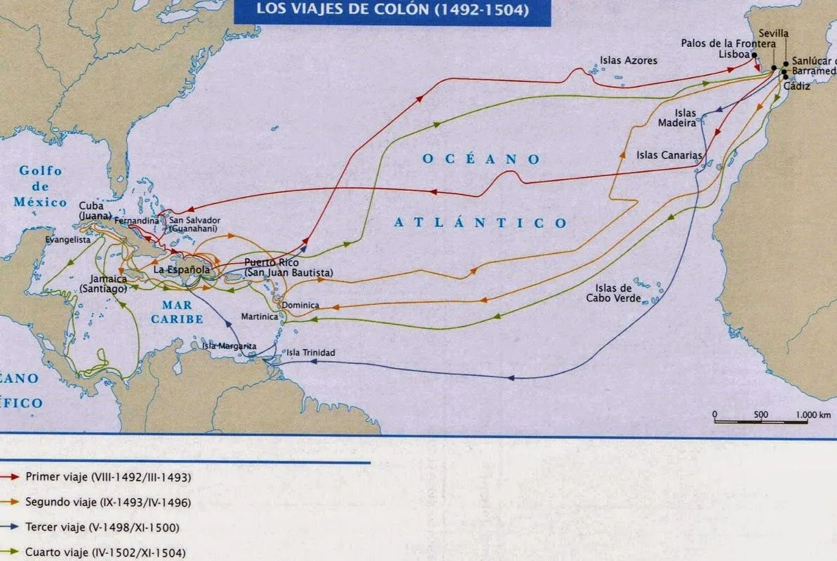 Historia de las civilizaciones: Los cuatro viajes de Colón