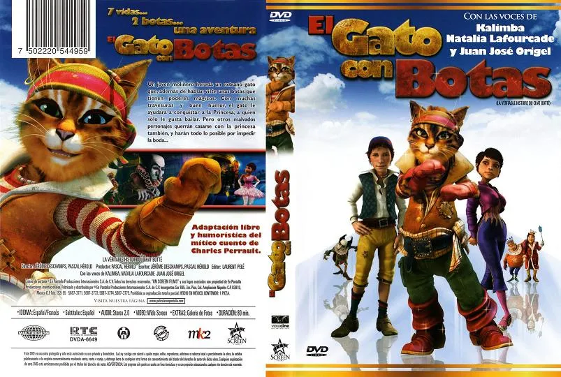 La verdadera historia del Gato con Botas Dvd-Rip 2009