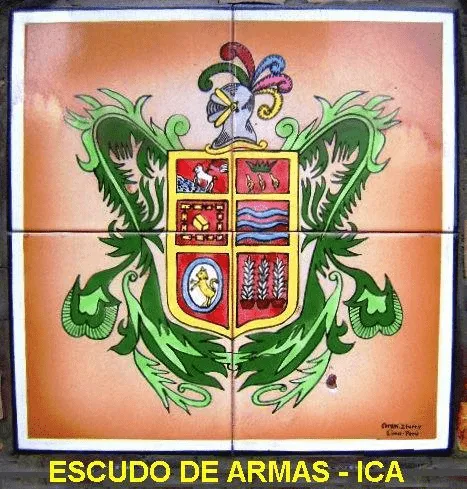 La Historia de Ica: EL ESCUDO DE ARMAS DE LA CIUDAD DE ICA - PERÚ