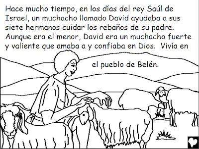 Historias Bíblicas para colorear: David el Pastor ~ Mi vida sin ...