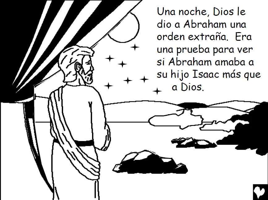 HISTORIAS BÍBLICAS PARA COLOREAR: Dios Prueba el Amor de Abraham ...