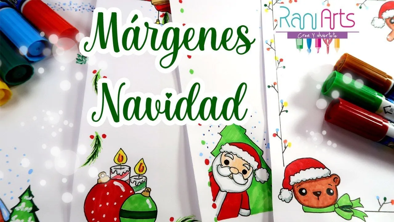 Hojas decoradas / Bordes / Márgenes - Edición Navidad! - Christmas Project  Border Designs - YouTube