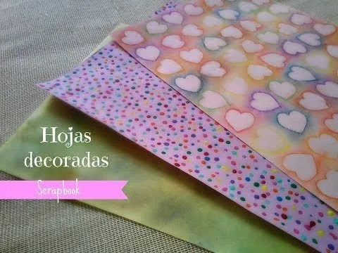 Hojas decoradas de craftingeek - Imagui