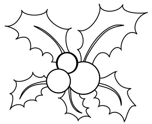 Hojas de nochebuena para colorear - Imagui