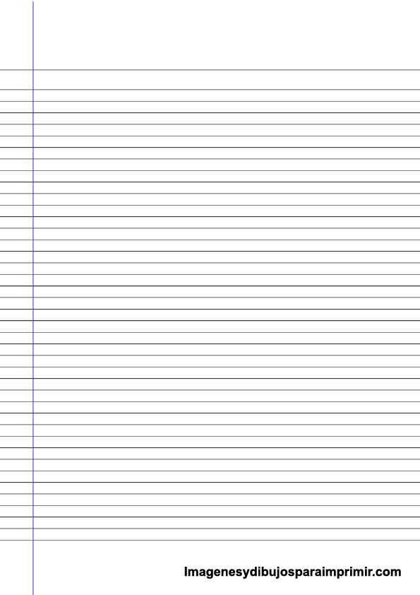 Hojas rayadas para imprimir en word | Notebook paper template, Printable  graph paper, Notebook paper