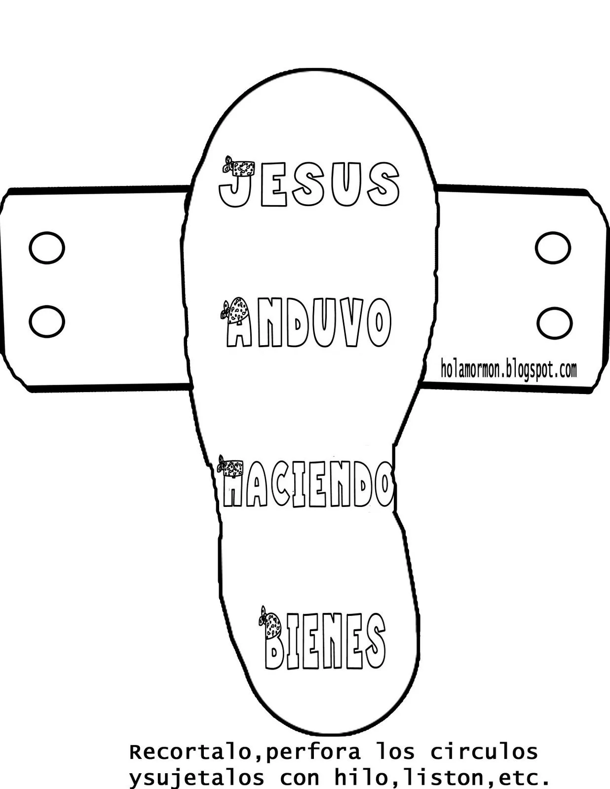 Holamormon2: SANDALIAS DE JESUCRISTO (CRAFT-MANUALIDAD-ACTIVIDAD)