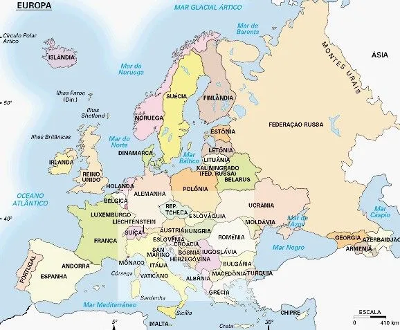 Holanda Mapa Europa