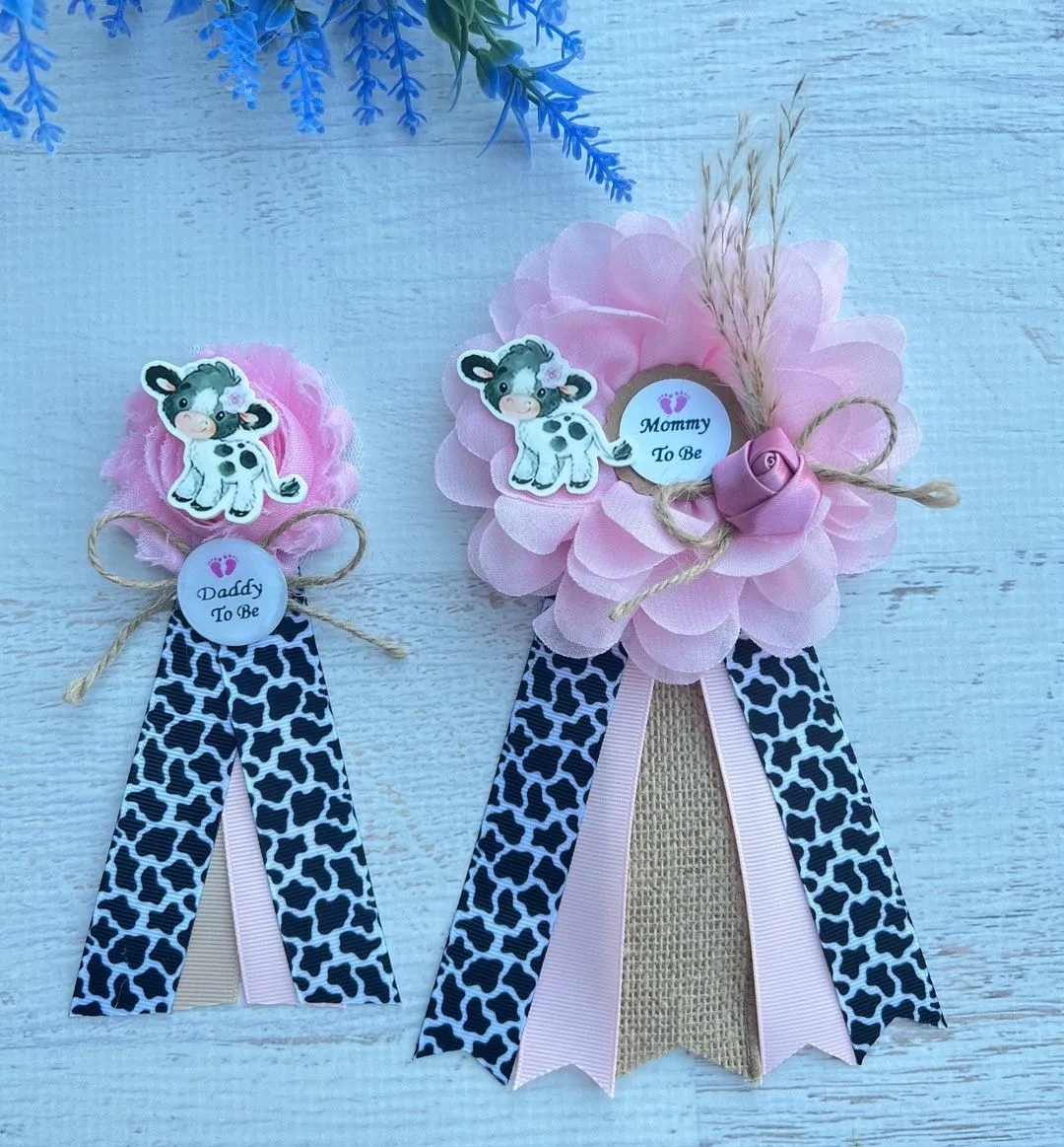 Holy Cow Baby Shower Corsage Boho Cow Baby Shower Corsage - Etsy México