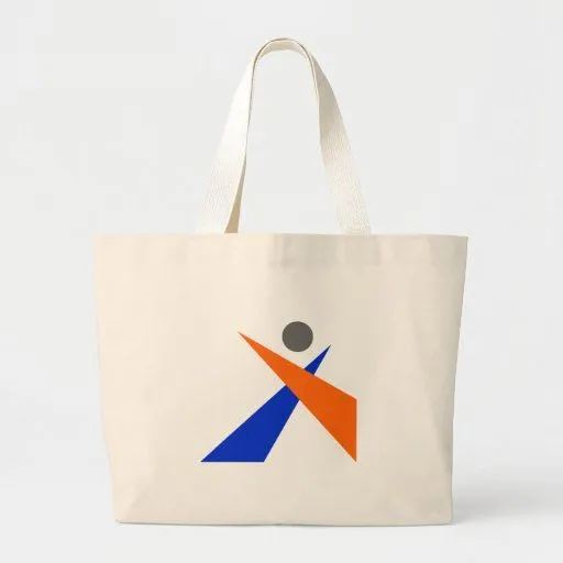 Hombre abstracto Bobe Bolsa de Zazzle.