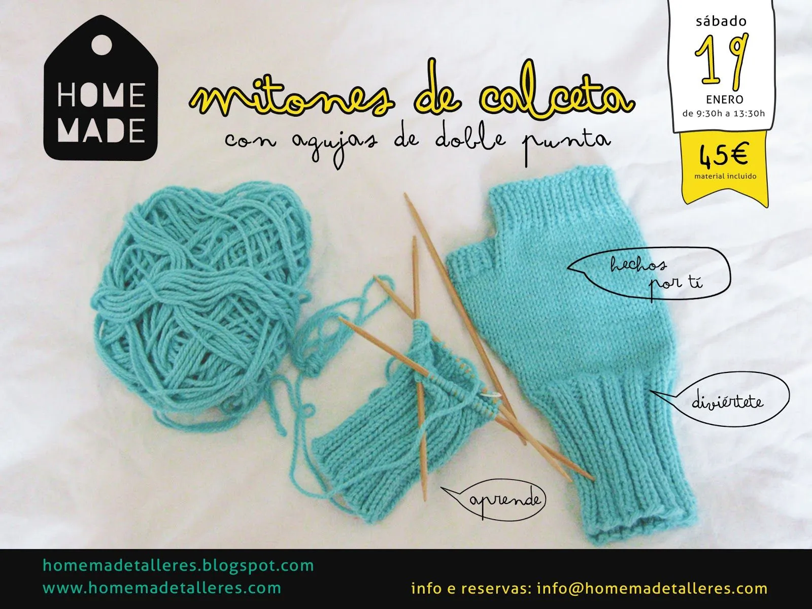 HOME MADE Talleres: Craftytalleres y monográficos de Enero 2013