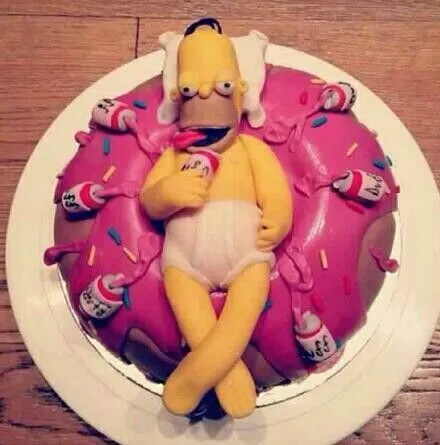 Homer Simpson Donut Cake | Tortas | Pinterest