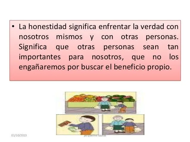 honestidad para niños