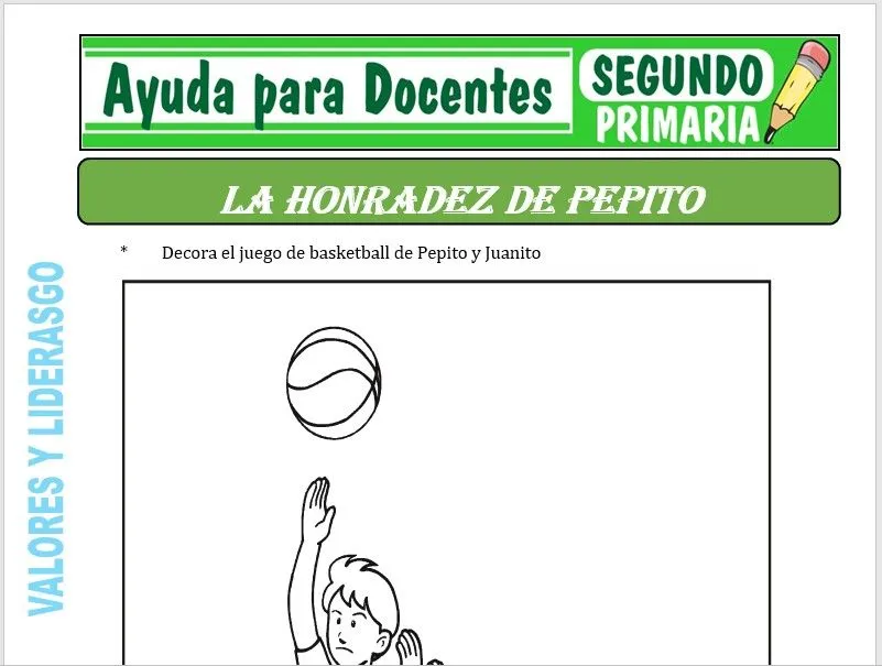 La Honradez de Pepito para Segundo de Primaria – Ayuda para Docentes