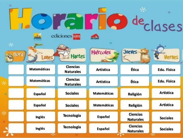 Horario de clases