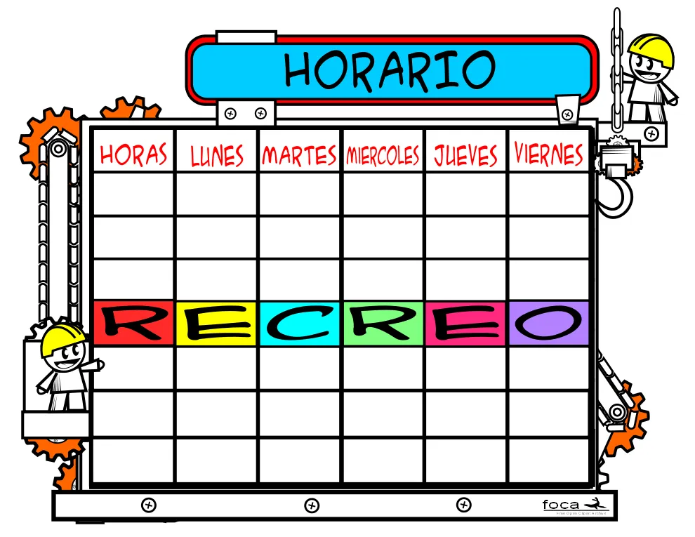 Nuevos modelos de horarios editables y divertidos. Tambien para ...