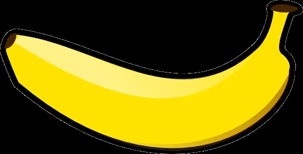 Horizontal Banana clip art - vector clip art online, royalty free ...