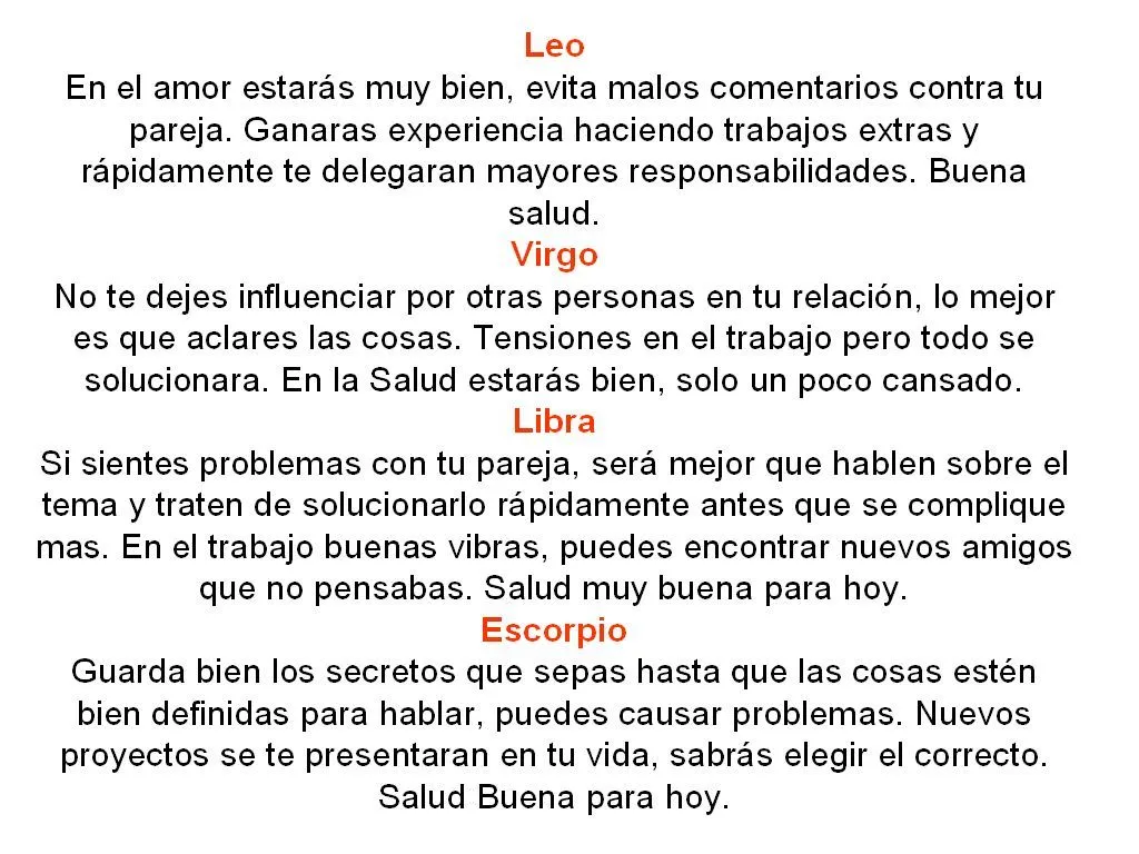 horoscopo de hoy | Lamor | Page 2