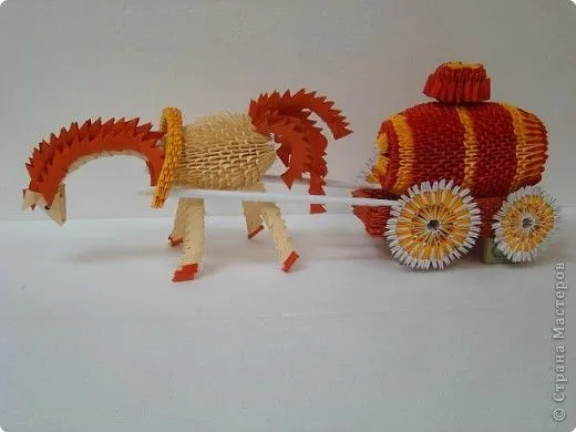 Horse and Buggy by tatyana3513 « Community « 3D Origami Art