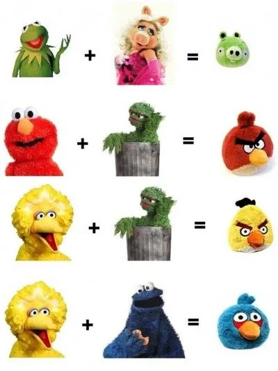  ... Hot Spot: Imagen del día: Muppets + Plaza Sésamo = Angry Birds