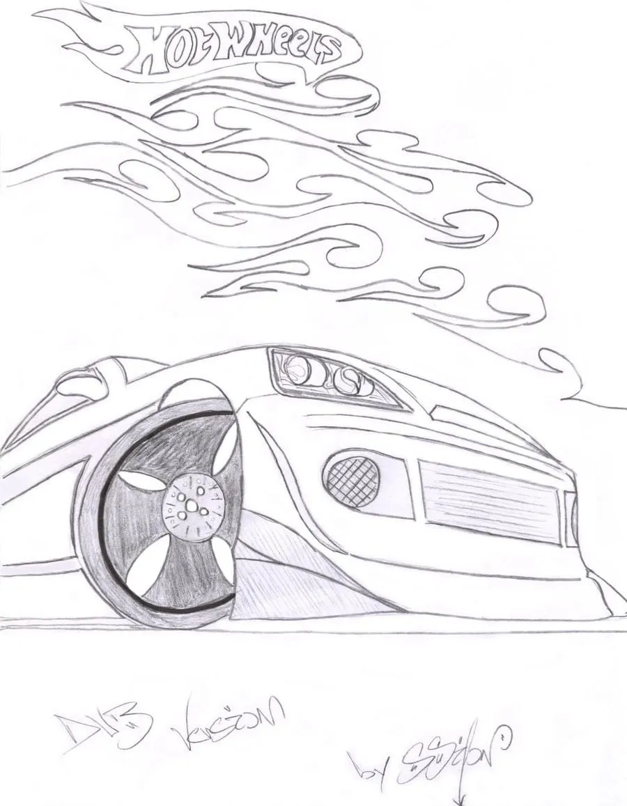 Hot wheels para colorear - Dibujos para colorear - IMAGIXS