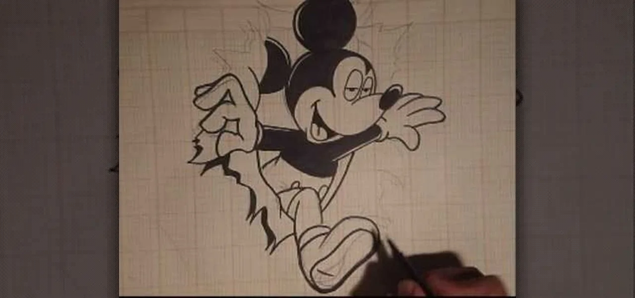 How to Detail and ink a graffiti-inspired Mickey Mouse « Graffiti ...