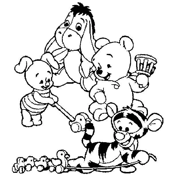 How To Draw Baby Characters From Winnie The Pooh - ClipArt Best