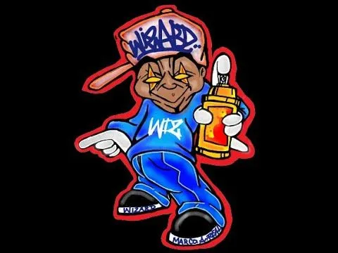 How to draw a Graffiti character - Dj Xed - (True to the Game ...