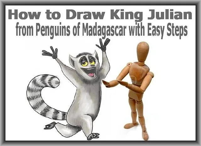 How To Draw King Julian From Penguins of Madagascar with Easy Steps ...