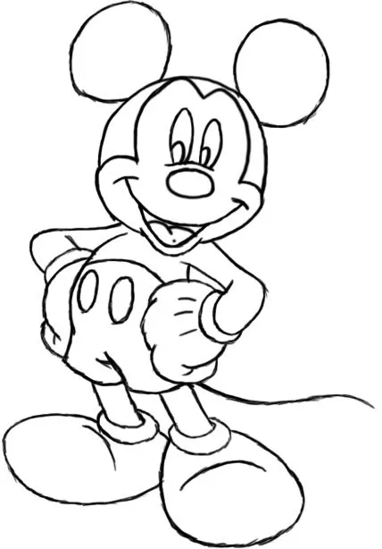 How to Draw Mickey Mouse | Draw Central