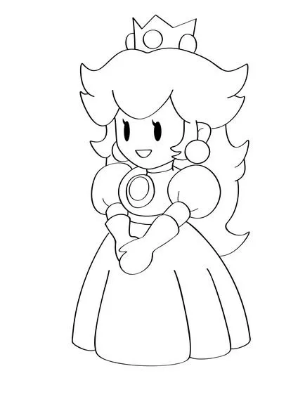 How to Draw Princess Peach: 11 Steps (with Pictures) - wikiHow