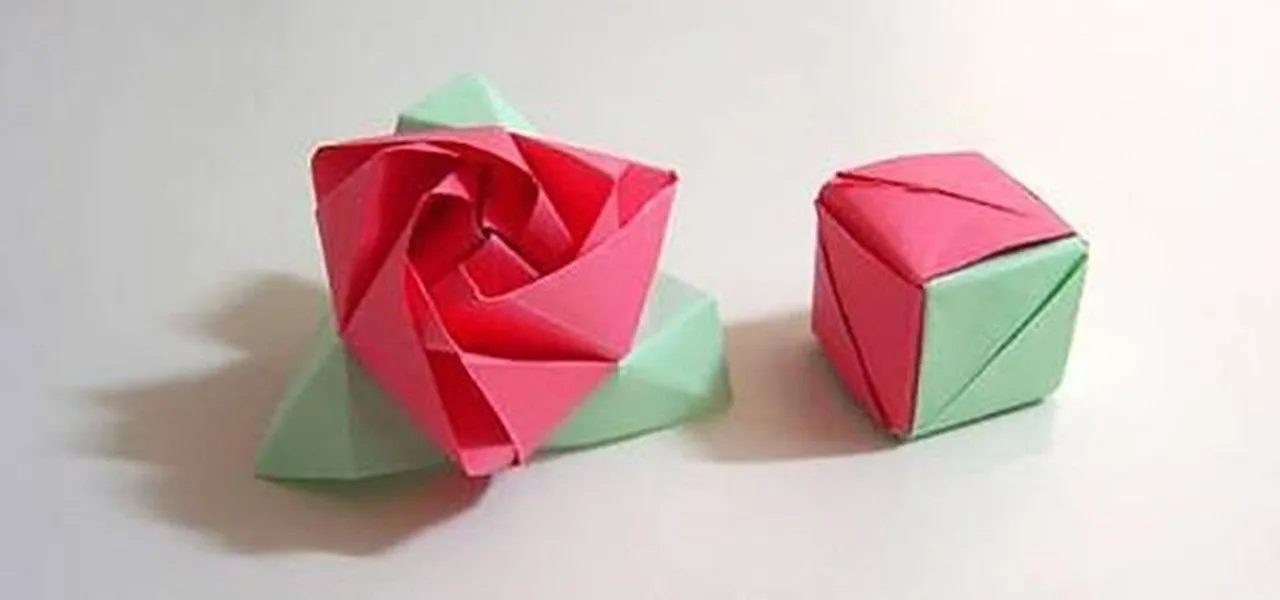 How to Fold a Magic Rose Cube: A Flower in a Box Origami Puzzle ...