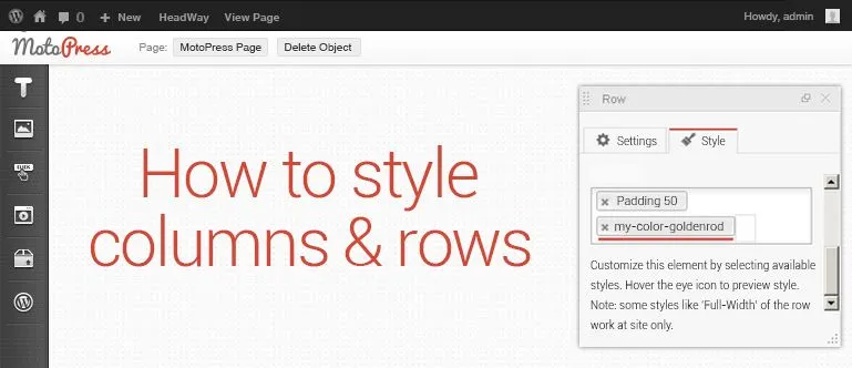How to style columns and rows with MotoPress | MotoPress