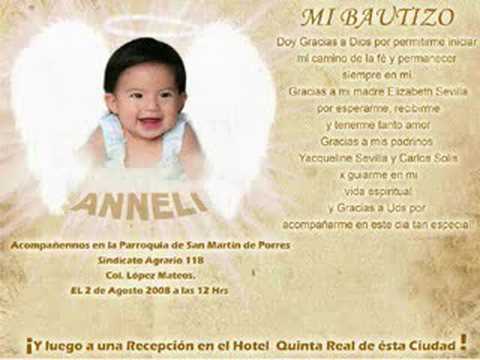 Oracion del bautismo - Imagui