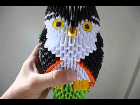 Origami con piezas en "