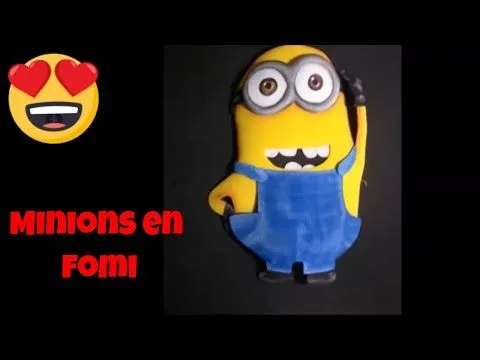 Gorro en goma eva foami minions - Imagui