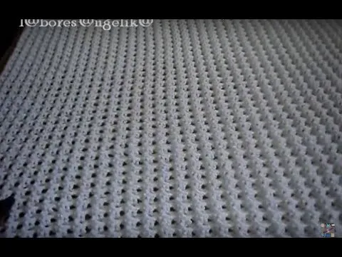 PUNTADA PARA COBIJITA DE BEBE A GANCHILLO ((CONCHITAS EN REALCE ...