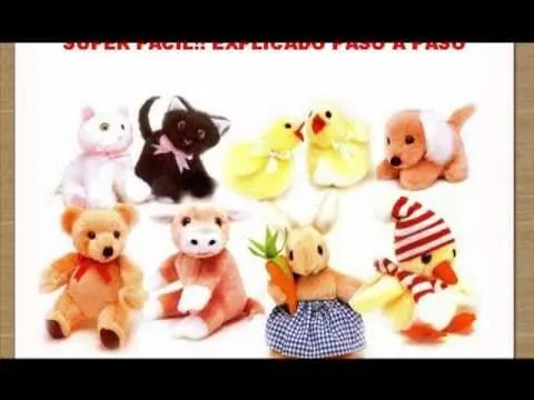 Descargar Curso + Patrones Para Aprender Hacer Peluches Mas de 600 ...