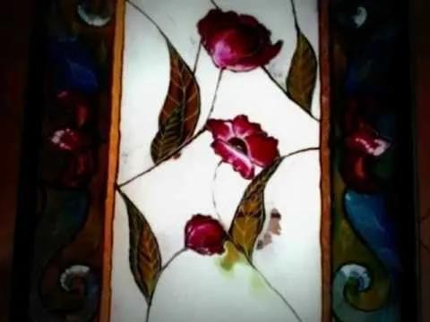 Falso Vitraux con detalles grabados con torno - YouTube