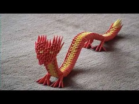 Dragon de origami 3D paso a paso - Imagui