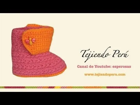 Botitas para bebe - Tejiendo Perú