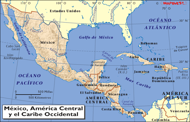 HRW ATLAS MUNDIAL - México, América Central y el Caribe Occidental