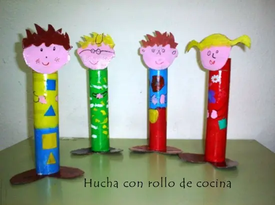 Hucha Reciclada con el Rollo de Cocina | Manualidades ...