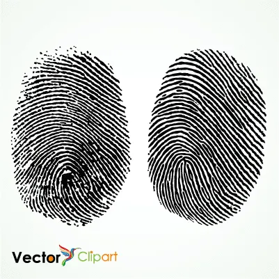 Huellas digitales - Vector | Vector ClipArt