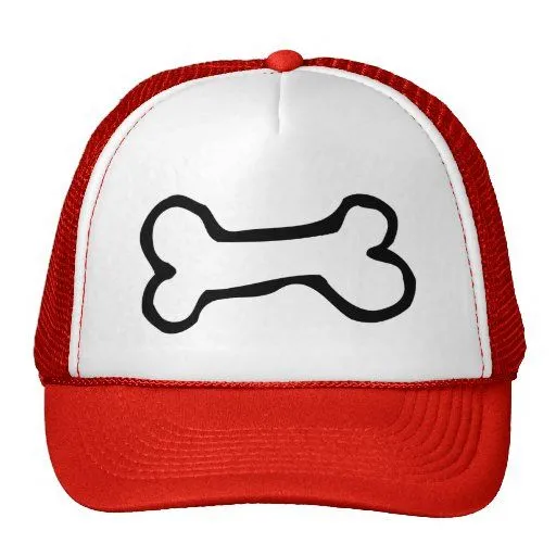 Hueso de perro lindo del dibujo animado gorra de Zazzle.