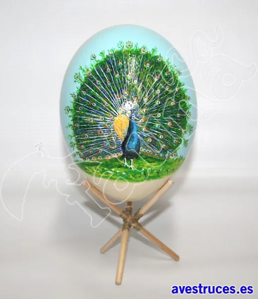 Huevos Decorados de Avestruz - Compra aqui un huevo pintado de ...