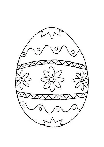 HUEVOS DE PASCUA PARA COLOREAR